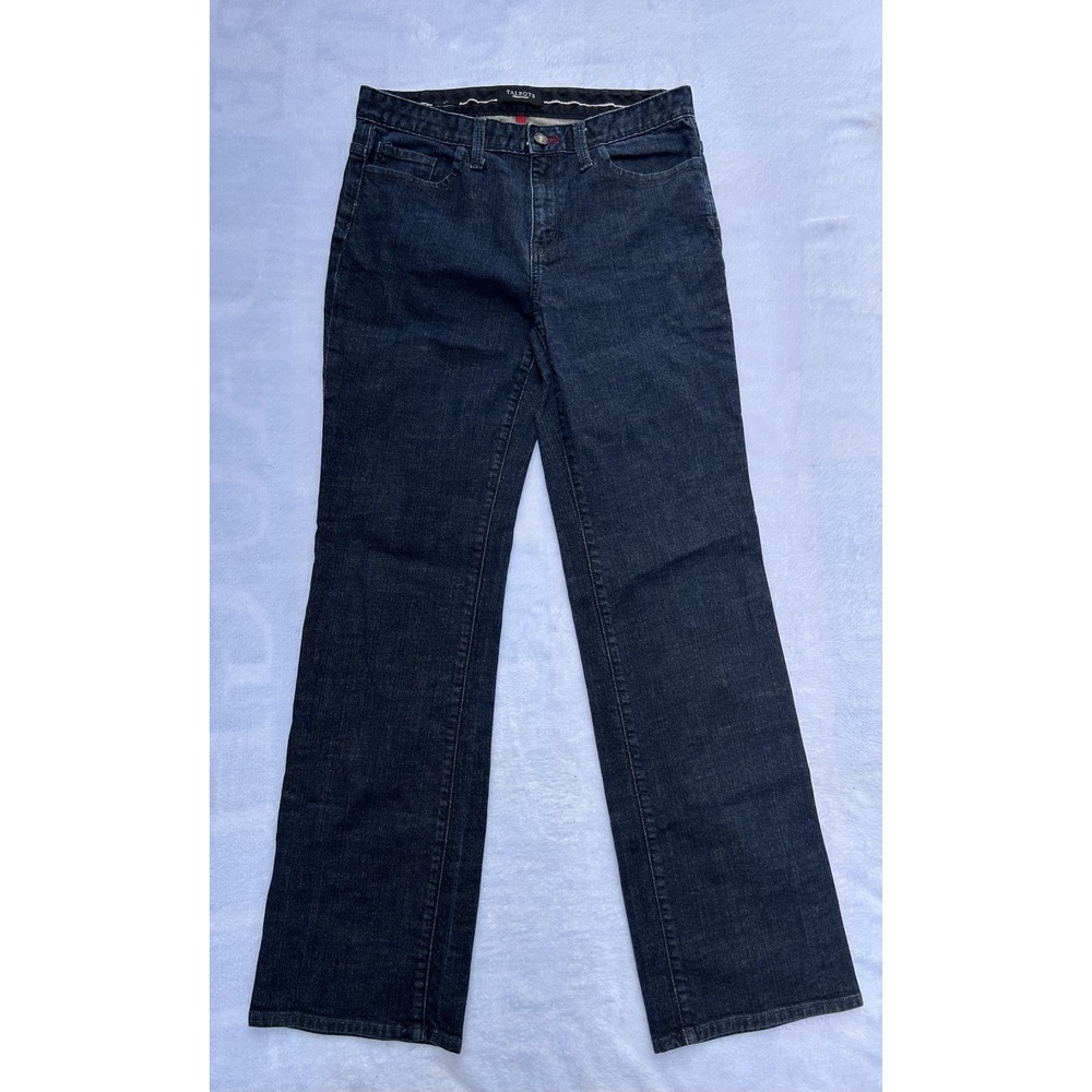 Talbots Womens Jeans Size 6 Bootcut Dark Wash Denim